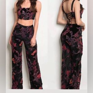 NWT matching velvet set